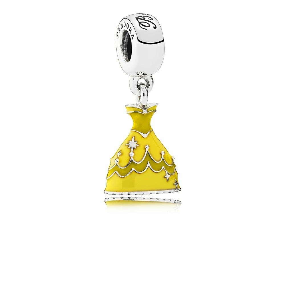 Pandora Enchanting Beauty & The Beast Belle Yellow Gown Charm